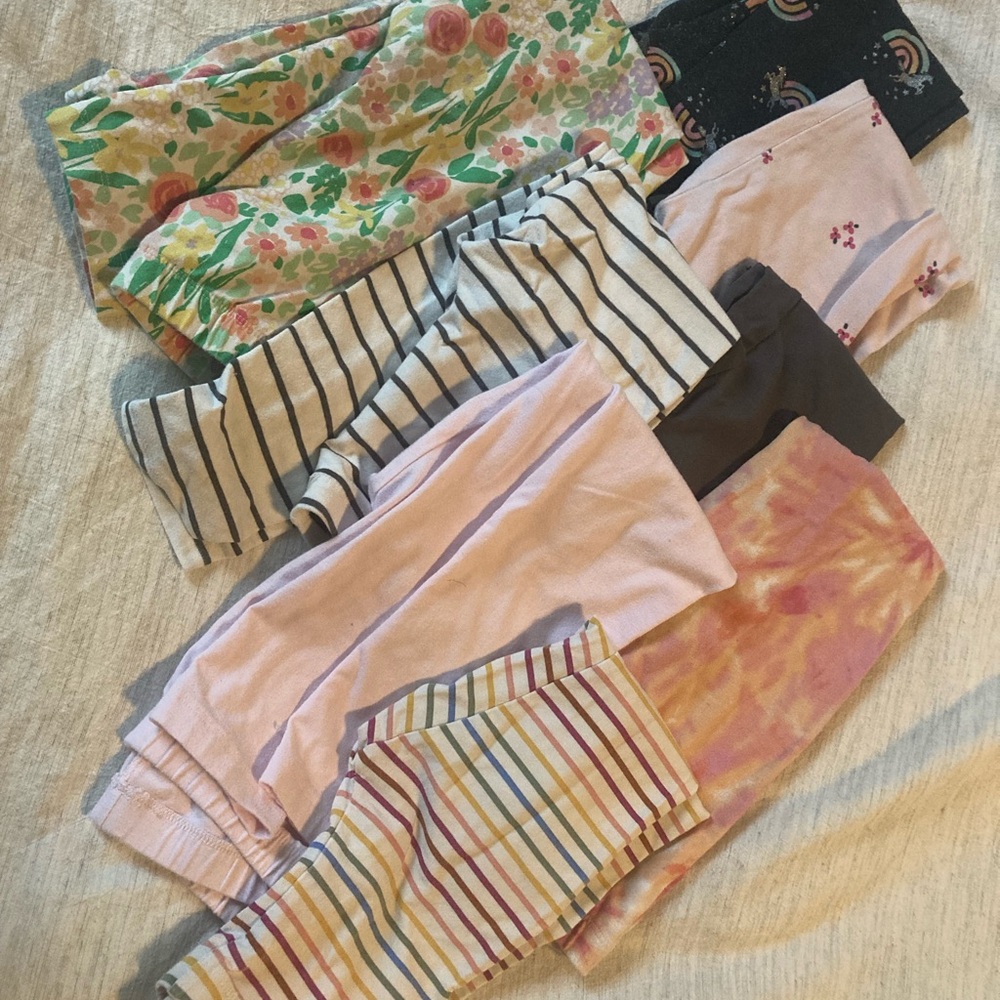 Cat & Jack Floral and Striped Leggings Set